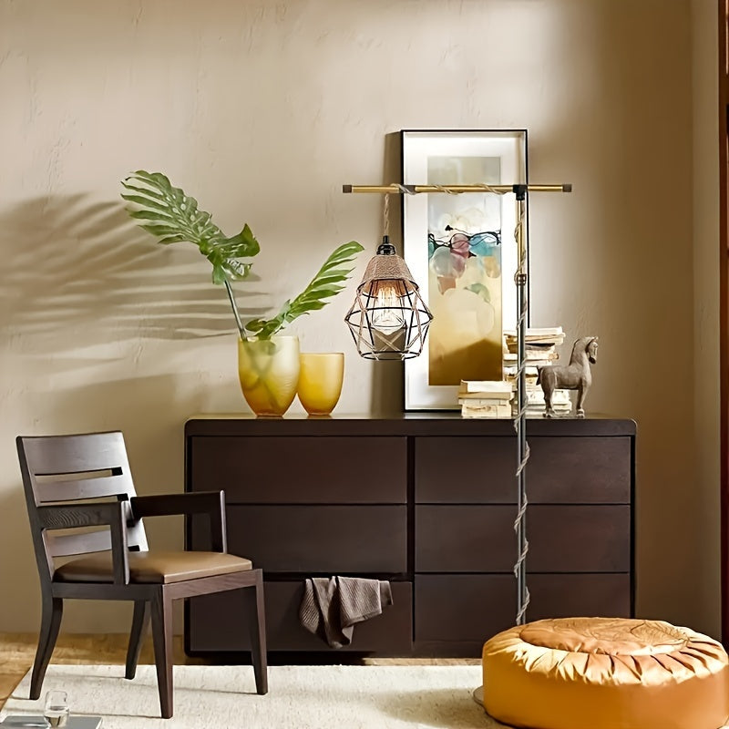 3.51 metros Lámpara Colgante Industrial con Interruptor de Encendido/Apagado - Luz para Isla de Cocina, Dormitorio y Sala de Estar