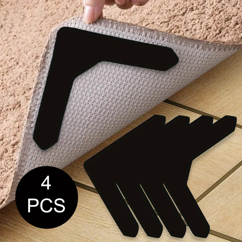 Pegatinas para Alfombras de Alta Calidad Antideslizantes y Anti-taladro Adecuadas para Salón, Comedor y Baño, Evitan que las Alfombras se Muevan y se Enrollen los Bordes