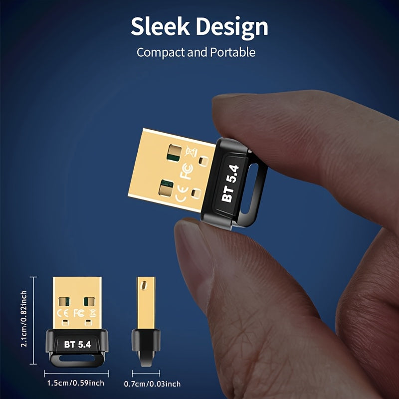 Adaptador de red inalámbrico ultra mini USB 5.4! Conecte y juegue para Win8.1-11, compatible con el sistema Win7! Soporta hasta 7 dispositivos simultáneamente, amplia compatibilidad para auriculares/altavoces/ratón/teclado/impresora, etc., rango estable
