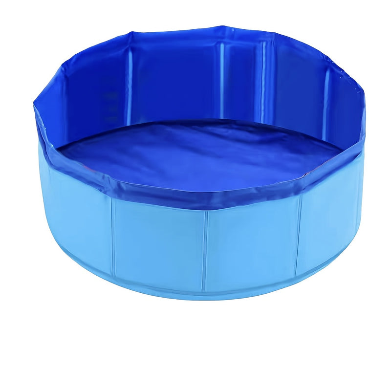 Baño de pies portátil plegable - Azul claro y amarillo, baño de spa para mascotas de PVC, para gatitos, cachorros y mascotas pequeñas - Diseño viajero para interiores y exteriores, no necesita electricidad, relajación de mascotas pequeñas, diseño juguetó