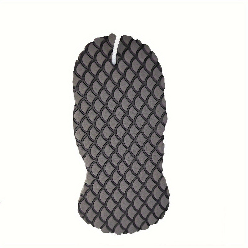 1 esponja exfoliante de baño 3D con diseño de escamas de pescado, doble cara, suave, fácil de limpiar y secado rápido, accesorio para cuidado de la piel con colgador, ideal para spa en casa