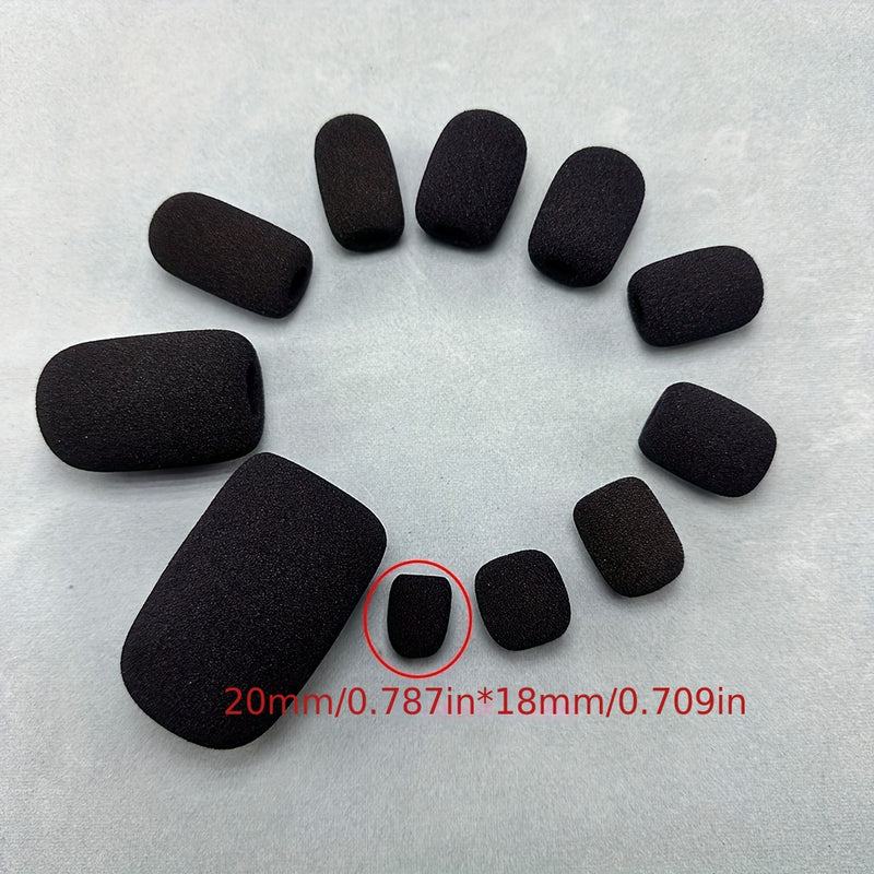 Micrófono Esponja Mi Cabeza Multi-tamaño Auricular Micrófono Esponja Micrófono Protección de Vida Accesorios Cubierta a prueba de viento Eid Al-Adha Mubarak
