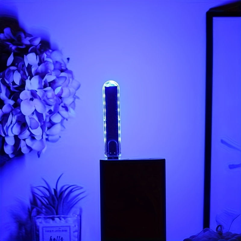 Luz Nocturna USB de 8LED - Lámpara de Lectura Portátil y Resistente al Óxido para Dormitorio y Viaje