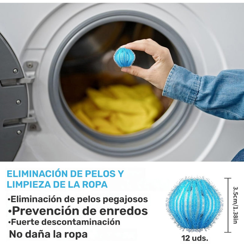 12 piezas de eliminador de pelo de mascota seguro para lavadora, eficaz recogedor de pelusa y pelusa, criba de pelo, accesorio práctico para el cuidado de la ropa - accesorio para lavadora