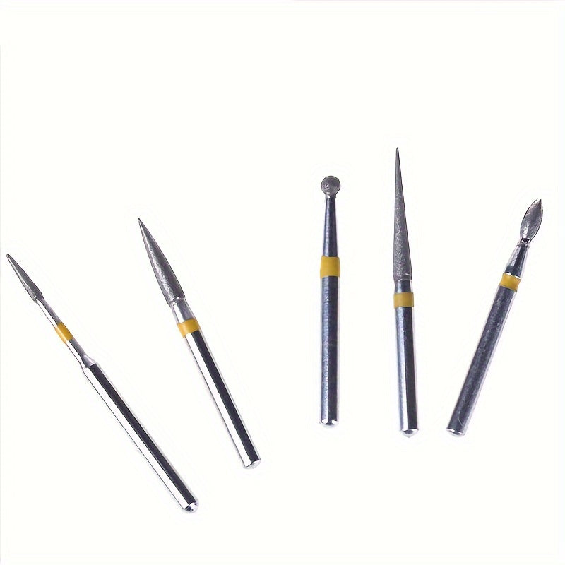 Brocas para Taladro de Uñas, Juego de 10 pzas de Brocas para Taladro de Uñas - Kit Profesional de Manicura y Pedicura Eléctrica para Uñas Acrílicas, de Gel con Cabezales de Pulido y Desbaste