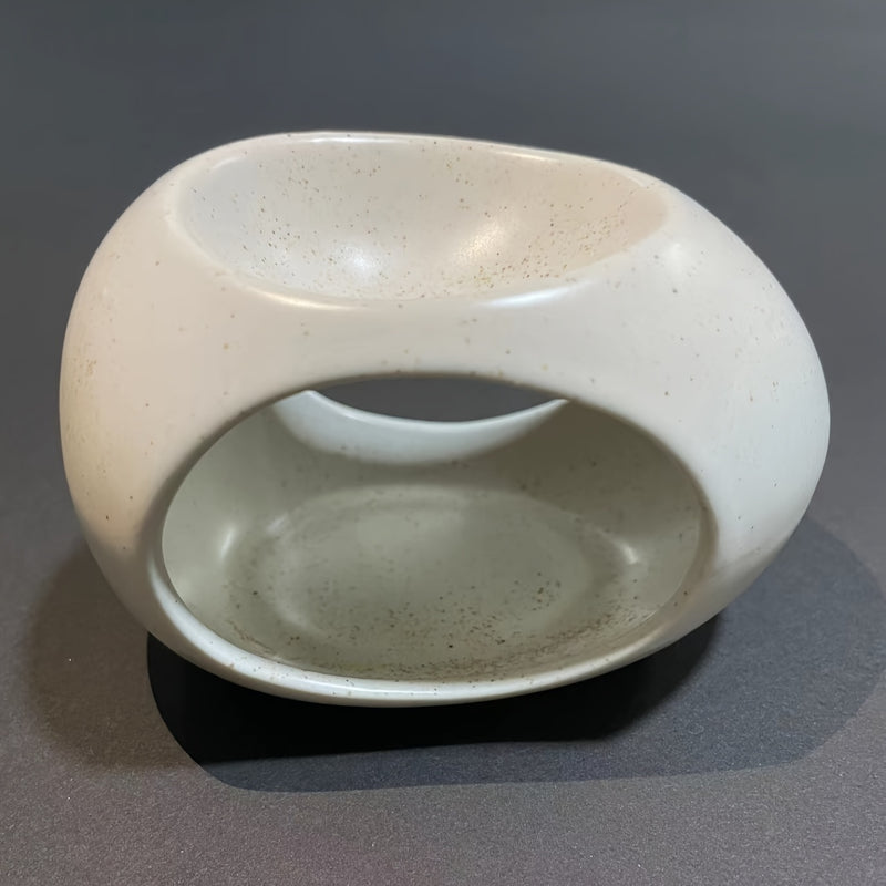 Portavelas de cerámica con forma de huevo para mesa - Perfecto para decoración de Halloween o Navidad