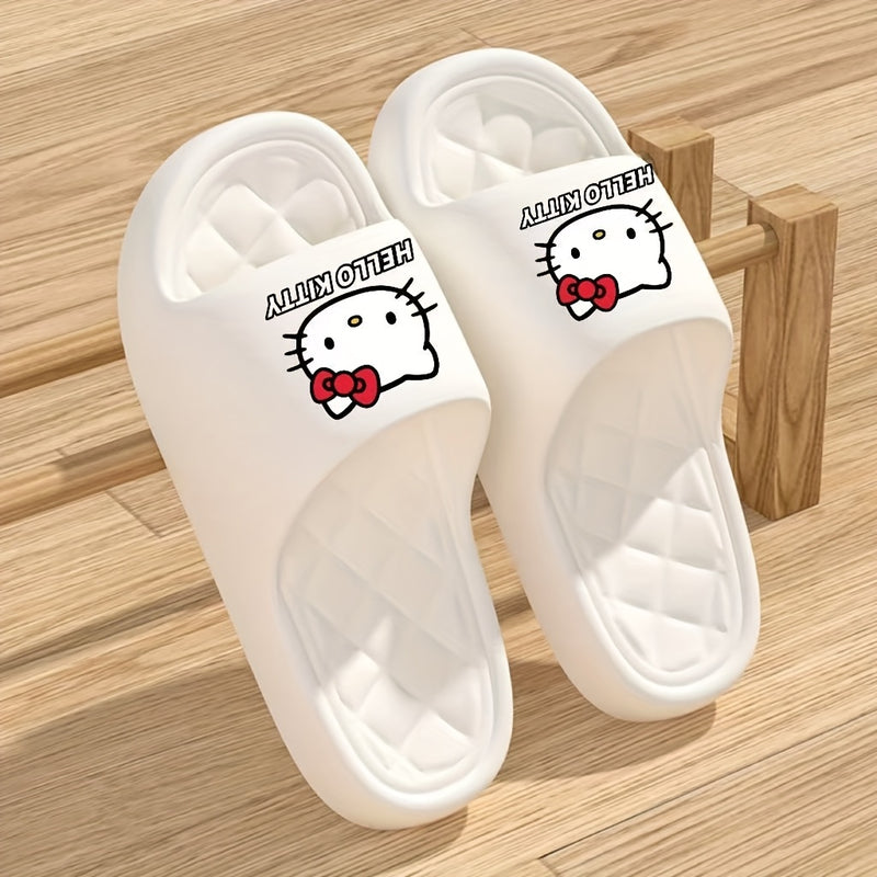 Zapatillas Sanrio con Lazo de Dibujos Animados Lindas para Parejas, Sandalias de Playa Unisex y Pantuflas para el Hogar, Cómodas y Ligueras de Material EVA para Todas las Estaciones
