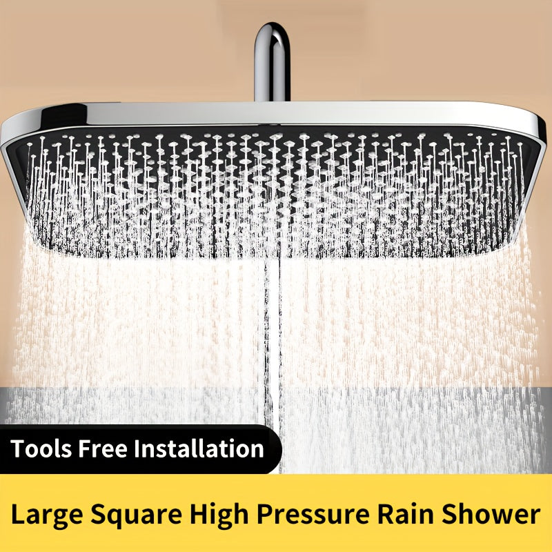 1 cabezal de ducha de alta presión, cabezal superior, rociador grande para ducha, cabezal único con presión, cabezal de ducha tipo loto para baño, accesorios para baño