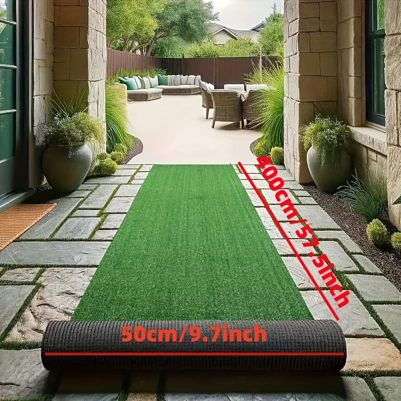 Pasto Artificial Extra Grande 400x50cm (1312x164ft²) - Realístico para Exterior/Interior, Turf de Pasto Plástico Resistente para Bodas, Jardín, Patio, Playground, Camping - Instalación Fácil Sin Herramientas, Mantenimiento Bajo para Todo Clima, Perfecto