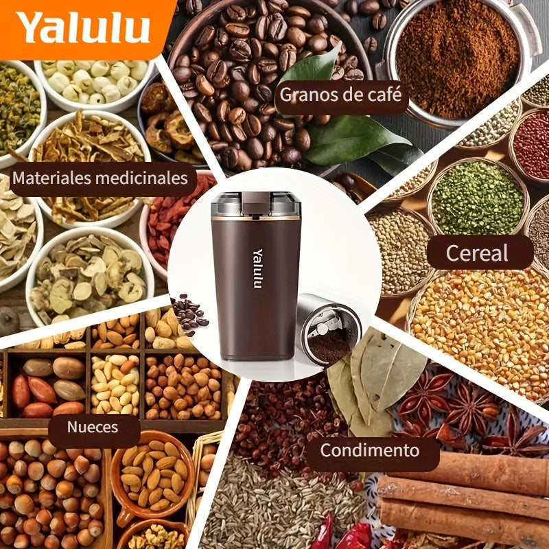 Molinillo Eléctrico Multifunción YALULU - 21000 RPM, Forma Redonda, Enchufe de EE.UU., 110-130V para Uso en Cocina