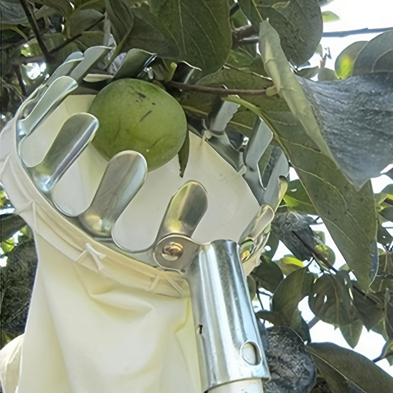 1/2 piezas, Herramienta de Jardinería Agrícola para Recolección de Frutas en Altura - Recolector Portátil de Metal