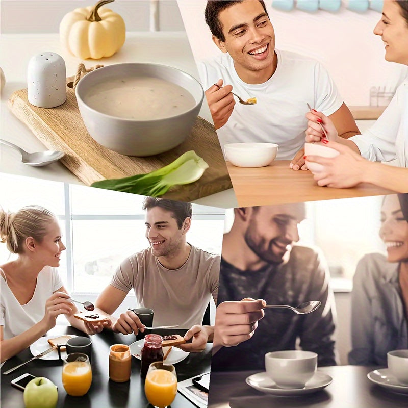 1 pieza, cuchara de acero inoxidable, cuchara grabada con dibujos animados "Happy Bee", cuchara divertida, cuchara de café, cuchara de helado, cuchara de té, cuchara de postre, para regalos del día de San Valentín, regalos de aniversario, suministros par