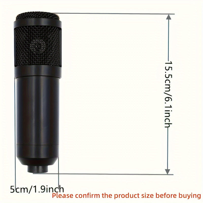 Paquete de Equipo para Podcast para 2, Interfaz de Audio V8s con Tarjeta de Sonido Todo en Uno y Micrófono Condensador BM800, Micrófono para Podcast, Perfecto para Grabación, Transmisión en Vivo