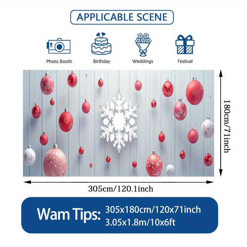 Lámpara de puerta 2D, 1 pieza, festiva, con copos de nieve y árboles de pino, de poliéster duradero, sin necesidad de electricidad, ideal para decoración navideña, regreso a la escuela, fiestas hawaianas y de Halloween, uso interior/exterior, decoración