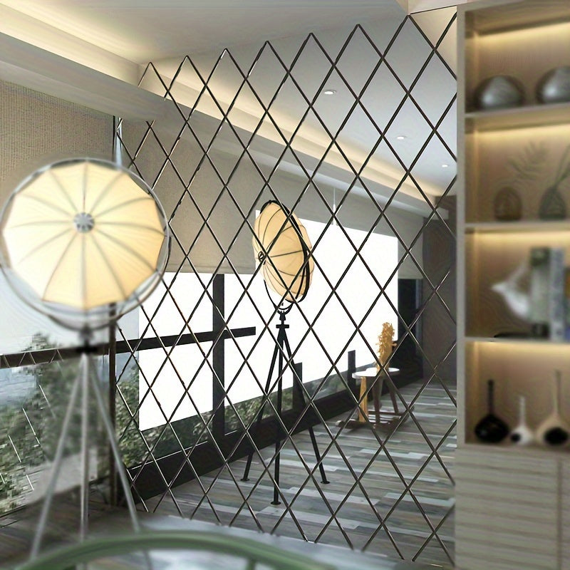 Un conjunto de pegatinas de espejo acrílico extraíbles para pared, calcomanías de pared de vinilo para fondos de pared artísticos, pegatinas de espejo 3D adecuadas para dormitorios, hogares, salas de estar, decoración de oficina creativa de bricolaje.