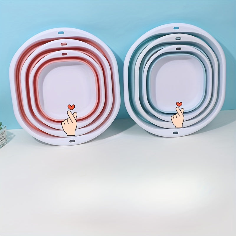 1 pieza, bañera de pies portátil plegable de silicona, fregadero multiusos de plástico para el hogar, dormitorio, viajes, pedicura, lavado de manos, cuidado de uñas y spa de pies - No se requiere electricidad, no se requiere pantalla, no se requiere bate