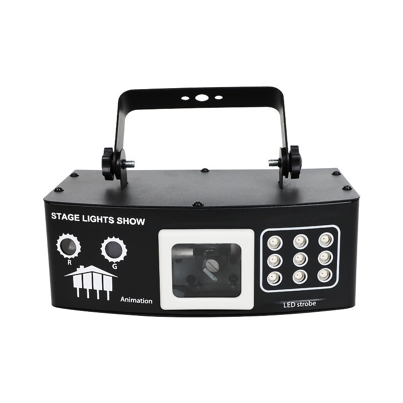 Luces de escenario LED YSH con control remoto - Negro, activadas por sonido, para KTV, bar, sala de estar y decoraciones de fiesta - Perfectas para cumpleaños, San Valentín, Año Nuevo y más, decoraciones de fiesta | Efectos visuales dinámicos | Control r