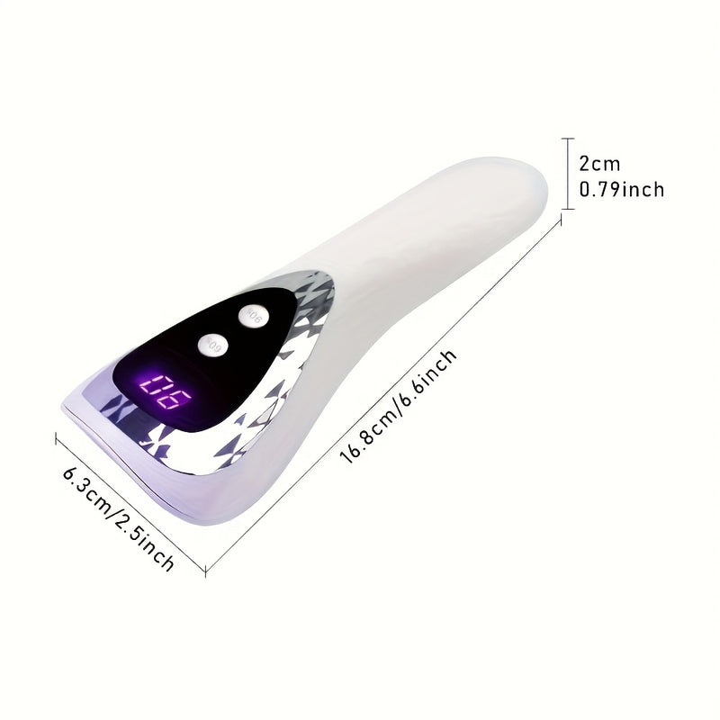 Lámpara de curado de uñas LED profesional - Secador de uñas portátil mini con batería de litio recargable, carga USB, diseño de plástico libre de formaldehído para manicura y pedicura, herramienta de arte de uñas