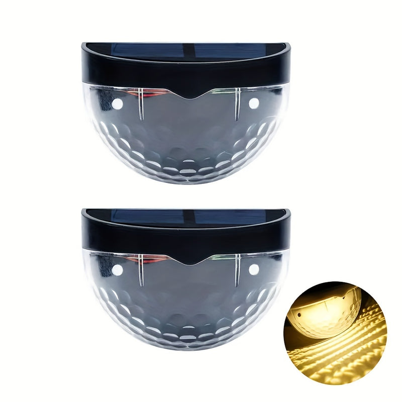 Staaricc 2/4/6pcs Luces solares para valla, luces solares para terraza, luces solares para pared, luces solares montadas en la pared, iluminación exterior para vallas, terrazas, jardines y escaleras de garaje, IPX4