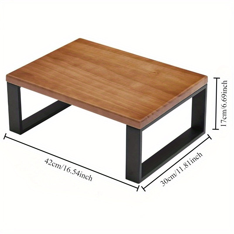 Silla multifuncional de madera dura - Estilo moderno, fuerte y duradera, ideal para cocina y comedor, fácil de ensamblar, portátil con marco de metal negro, versátil para cambiar zapatos o como escalera, construcción de madera duradera.