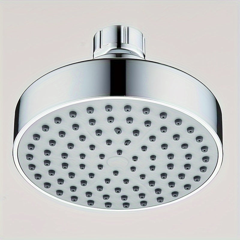 1 cabezal de ducha de lluvia a alta presión, circular, montado en la pared, acabado en negro, construcción de plástico duradero y fácil instalación para modernizar el baño, acabado pulido, funcionamiento suave