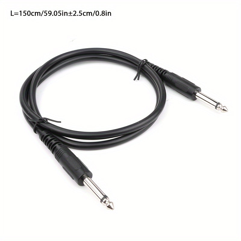 Cable de audio I-zclive de 6.5 mm, cable de audio macho a macho de 6.35 mm, cable de audio de 6.5 mm de cobre libre de oxígeno, cable de audio de reducción de ruido de 6.35 mm, conector de metal aplicable para computadora, DVD, bajo, teclado. Eid Al-Adha
