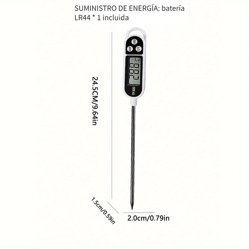 Termómetro digital para alimentos de 1 pieza para cocinar carne y barbacoa con precisión, termómetro para alimentos, termómetro instantáneo para carne, termómetro digital de cocina, termómetro para hornear, termómetro digital para cocinar