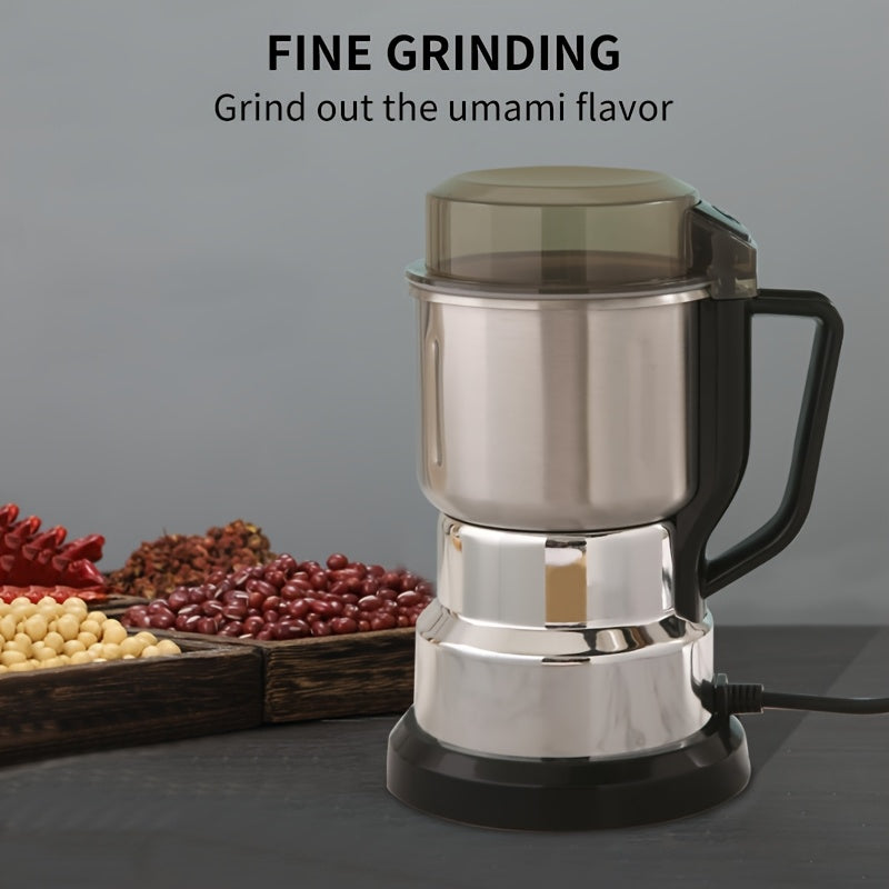 1 Unidad, Molienda Eléctrica Doméstica Mini, Operación de Un Solo Botón, Protección contra Sobrecalentamiento, Molienda Precisa para Café, Especias, Granos, Solución de Almacenamiento de Cocina Simple