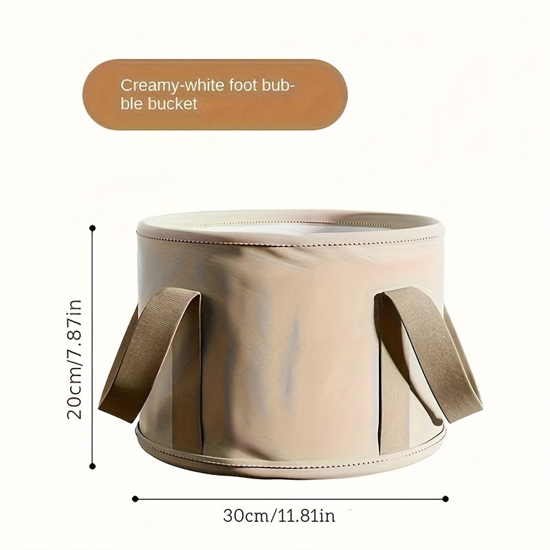 Baño de Pies Portátil Plegable con Control Avanzado de Temperatura y Masaje de Burbujas - Diseño Aislante de 5 Capas, Sin Necesidad de Electricidad, Espa Ligero para Relajación en Casa o Viaje, Exteriores Sencillos | Construcción Aislada