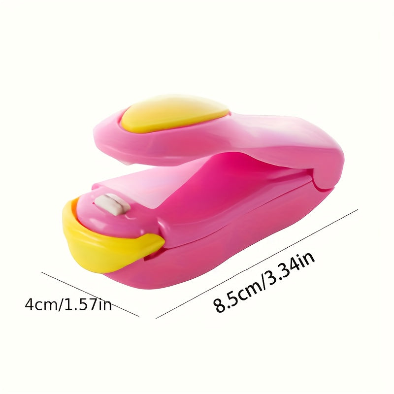 1pc Bolsa de sellado de alimentos portátil mini, herramienta de sellado de calor para almacenamiento de alimentos, gadget para el hogar, operación manual, sin batería requerida