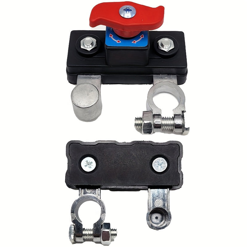 Interruptor de desconexión principal de la batería - Interruptor de desconexión principal de aluminio puro negativo, 12-24V, Interruptor de desconexión avanzado para una gestión eficiente de la batería.