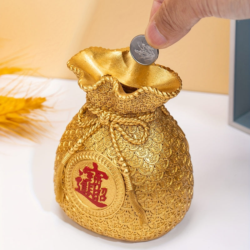 1pc Bolsa De Dinero De Estilo Chino, Almacenamiento De Dinero, Adorno Lindo, Adorno Para El Hogar, Sala De Estar, Bar, Café, Decoración De Mesa, Adorno De Exhibición De Mesa