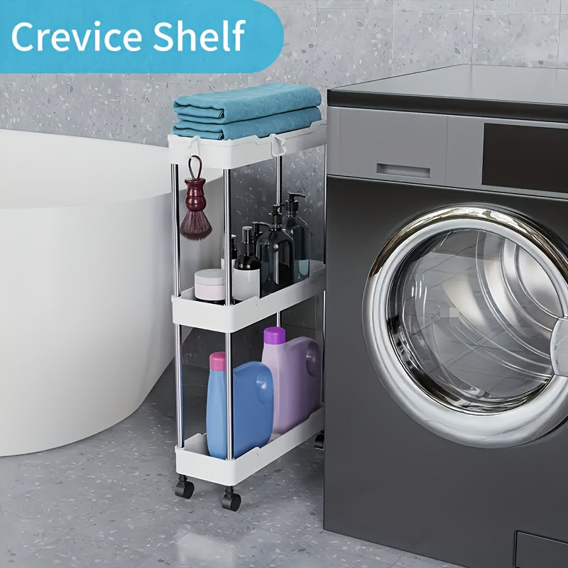 Carrito de Almacenamiento Rodante Multinivel Versátil - Perfecto para Espacios de Baño, Cocina y Sala de Estar