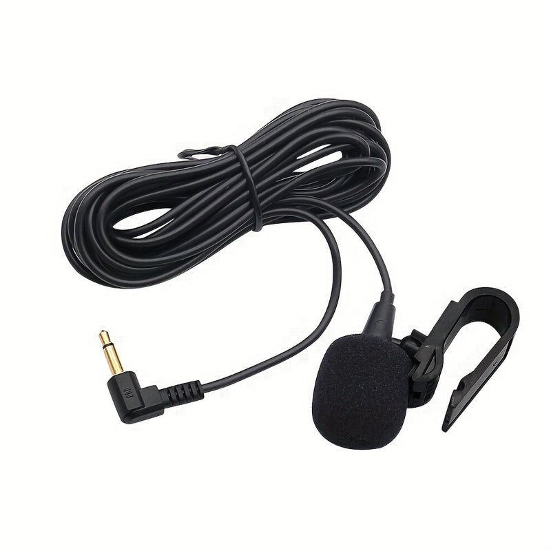Micrófono De Audio Para Coche 3,5mm Clip Jack Plug Mic Estéreo con externo con cable para auto