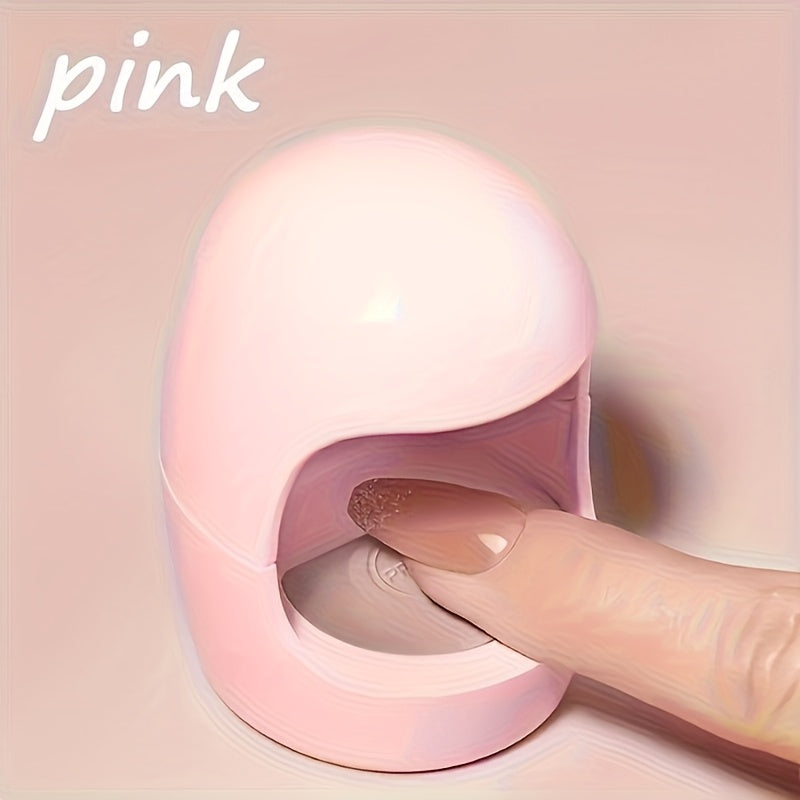 Lámpara de uñas LED de secado rápido con alimentación USB y cable - Diseño portátil en forma de huevo para el arte de uñas de secado rápido, esencial para el cuidado de las uñas de las mujeres | Cuerpo de plástico moderno, no necesita batería, accesorios