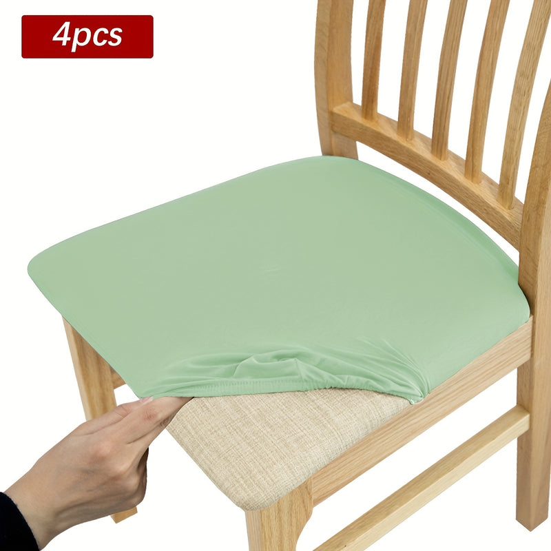 Juego de 1, 4 o 6 fundas elásticas para cojines de silla, ideales para salas, taburetes y decoración del hogar