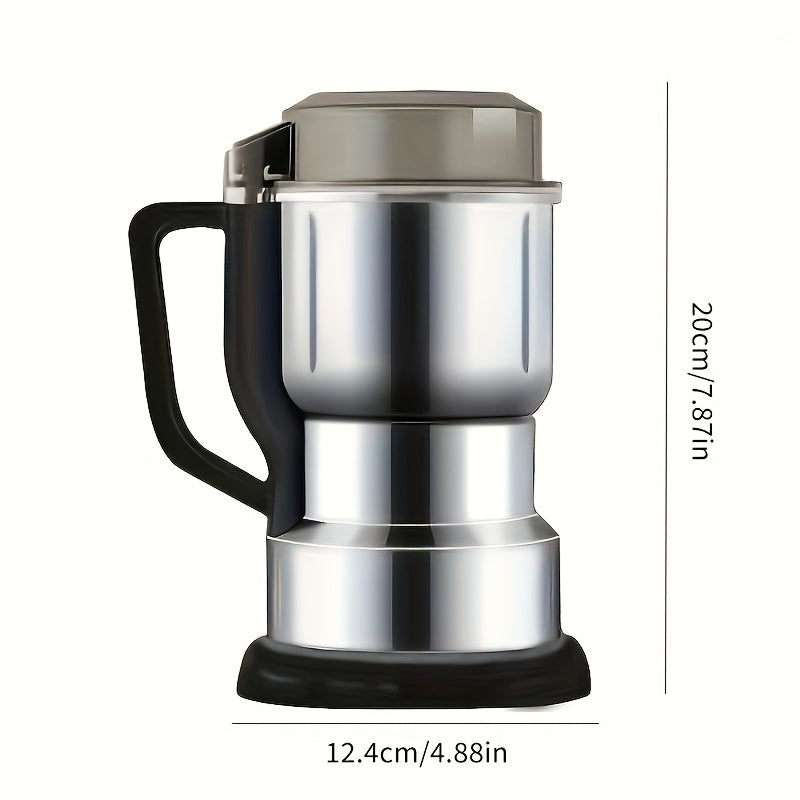 1 Unidad, Molienda Eléctrica Doméstica Mini, Operación de Un Solo Botón, Protección contra Sobrecalentamiento, Molienda Precisa para Café, Especias, Granos, Solución de Almacenamiento de Cocina Simple