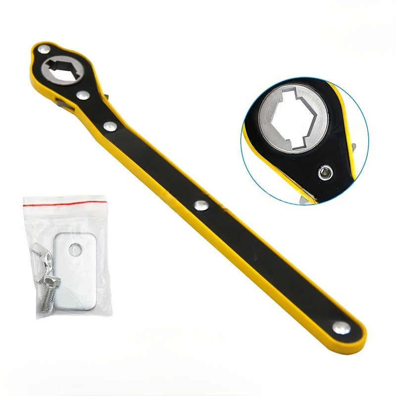 1pc Gato de metal de alta resistencia con perilla giratoria de 360°, mango largo a prueba de óxido y sargento en forma de C para motocicletas, SUV y vehículos - Herramienta fácil de desmontaje e instalación, esencial para taller de automóviles | Diseño d