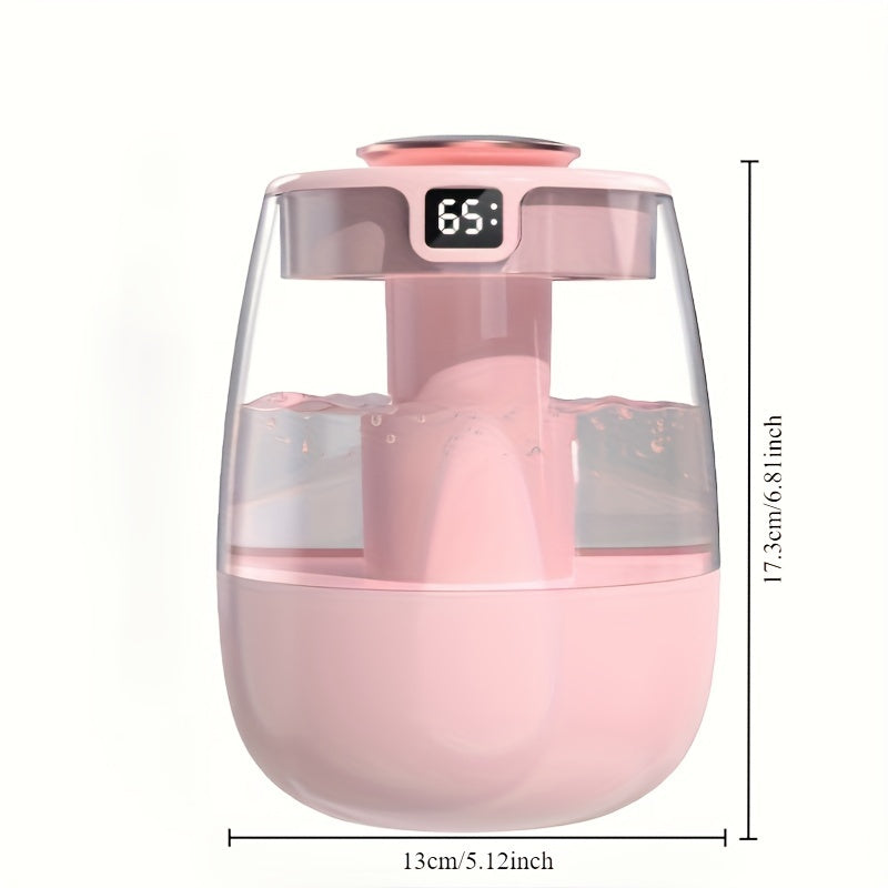 Humidificador portátil ultrasilencioso con luz nocturna, gran capacidad, alimentación por USB, protección de apagado automático, ideal para dormitorio, oficina y hogar, alivia el aire seco, regalo perfecto para Navidad, Año Nuevo o cualquier ocasión