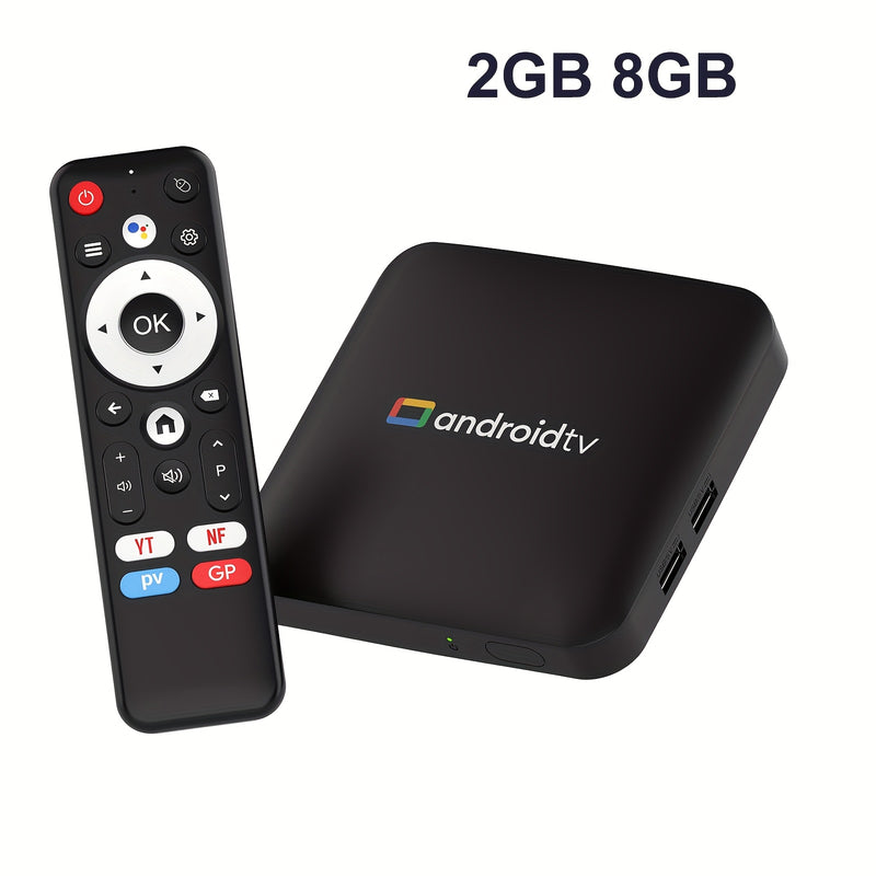 TV Box Inteligente H96 MAX Jingchen S905L3 Quad Core CPU Android 14.0, 2GB/16GB RAM, Salida 4K HD, WiFi Dual Band 2.4G/5G, BT4.0+LAN, Asistente de Voz Google, 2 Puertos USB 2.0