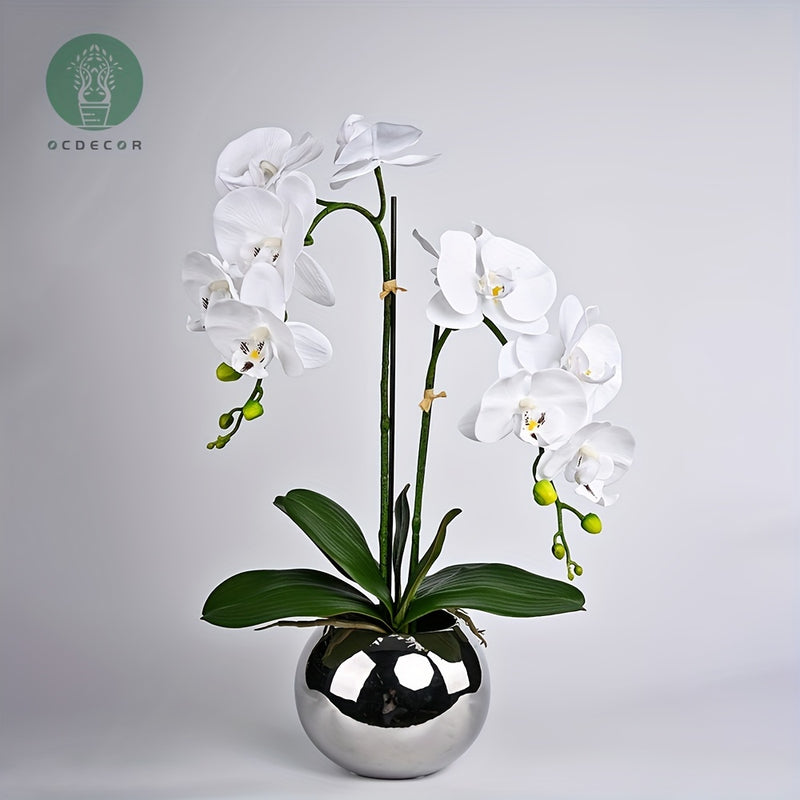 1 Pieza, Orquídea De Imitación, Planta En Maceta, Adorno De Flores En Maceta, Planta Decorativa De Flores, Accesorios Para Fotos, Decoración Al Aire Libre, Decoración Del Hogar, Regalos Para El Día De La Madre, Regalos De Cumpleaños