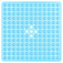 Alfombrilla de Baño Cuadrada de 1 pieza, Antideslizante con Orificio de Drenaje y Ventosas de Gran Capacidad de Absorción, Fácil de Limpiar, Lavable en Máquina, 53.34x53.34cm, Alfombra para Ducha, Alfombra para Bañera, Decoración del Hogar