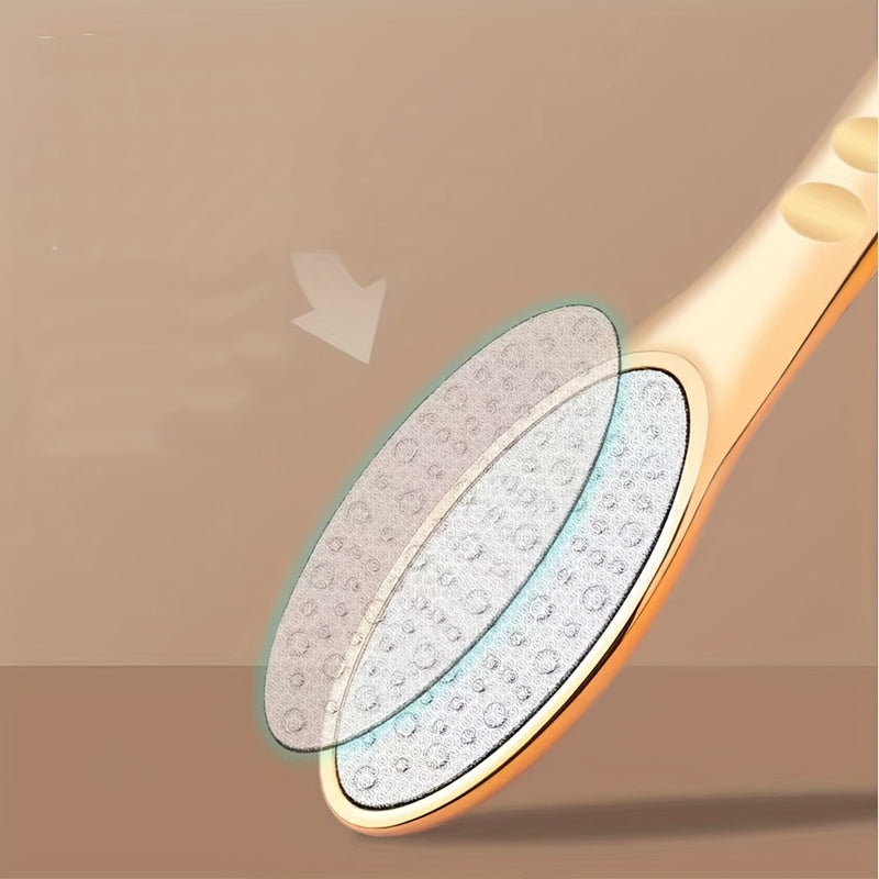 Lima de Acero Inoxidable para Pies - Removedor Manual de Callos & Herramienta de Pedicura para Pies Suaves, No Requiere Baterías, Inodoro, Perfecto para una Experiencia de Spa en Casa