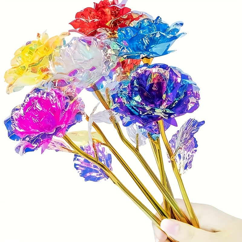 Paquete de 30 Rosas Artificiales Vintage de 24K - Decoración Floral Realista Multicolor para San Valentín, Bodas, Día de la Madre, Día del Padre, Pascua y Acción de Gracias - No Necesita Agua ni Baterías, Ideal para Interiores/Exteriores y Fiestas