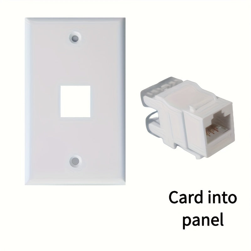 10 piezas de adaptadores de red Ethernet RJ45 CAT.5E de 180 grados - Blanco, conectores de red para computadoras, plug-and-play, no se requiere cableado externo, ideal para configuración en casa y oficina, adaptador de red Ethernet RJ45