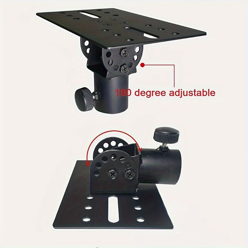 Soporte de altavoz ajustable de 1pc, bandeja metálica de diámetro interior de 35mm, placa base rotativa, cuerpo de hierro, accesorio de equipo de audio para altavoces de estudio