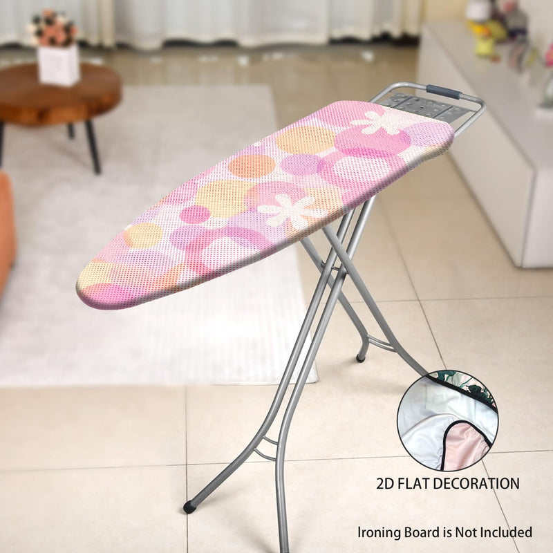 Fundas para Tabla de Planchar Resistentes con Superficie Antideslizante - Protector de Tamaño Completo, Lavable a Máquina, Apta para Mesas de Planchar Estándar (Tabla No Incluida) - Decoración para Lavandería en Rosa/Beige/Gris/Azul/Rojo//Blanco - Acceso
