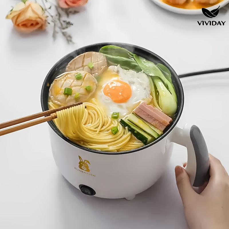 Olla Eléctrica para Cocinar, Olla Familiar de Caldo, Olla para Fideos, Olla Multifuncional, Electrodomésticos Pequeños de Cocina, Uso en Residencias Estudiantiles, Olla Eléctrica, Regalo Ideal para Festividades