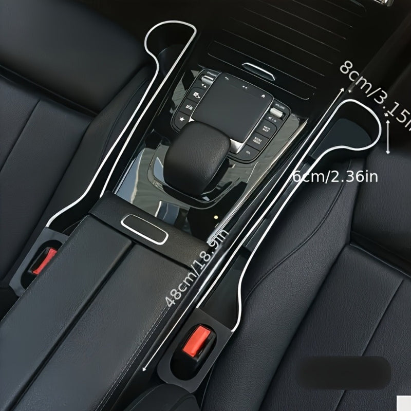 2 piezas, soporte de taza multifuncional para hueco de asiento delantero y trasero del coche, caja de almacenamiento multifuncional para coche, para organizar y almacenar accesorios de interior del coche, mantener un ambiente limpio y ordenado en el coch