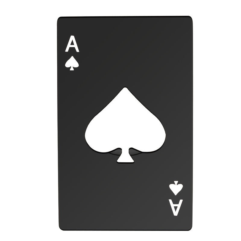 1pc Abrebotellas de Cartas de Póker Creativo, Construcción Metálica, Ideal para Bar, Restaurante, Hotel, Uso Doméstico - Regalo Versátil para Halloween, Navidad, Pascua, Hanukkah, Acción de Gracias, Exquisito, La Mejor Elección